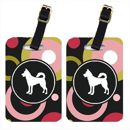 CAROLINES TREASURES Carolines Treasures KJ1123BT Canaan Dog Luggage Tag - Pair 2; 4 x 2.75 In. KJ1123BT